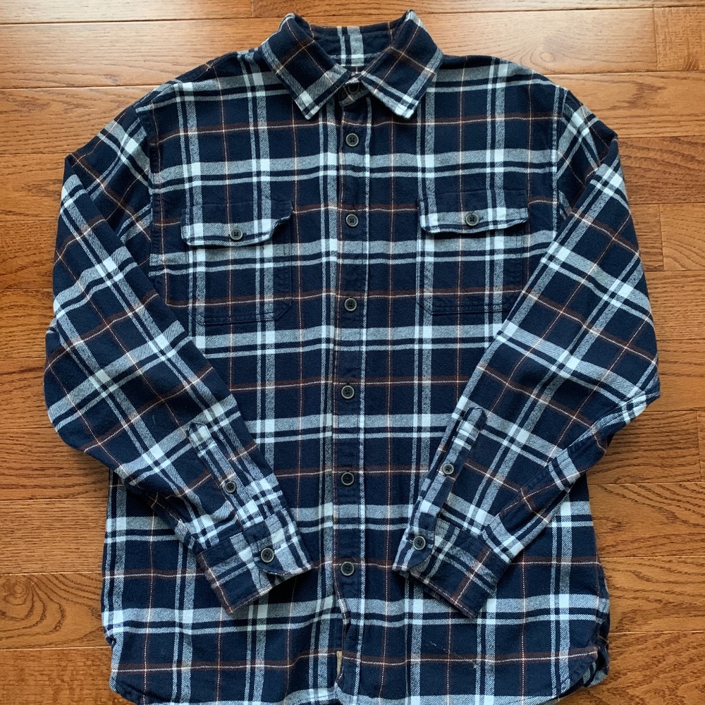 Jachs Blue and Brown Plaid Flannel